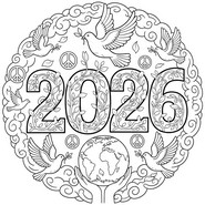 Kolorowanka Pokój do 2026 roku