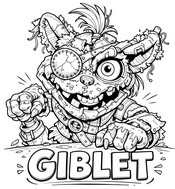 Coloriage anti-stress Giblet