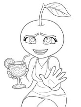 Art Therapy coloring page Cherrita