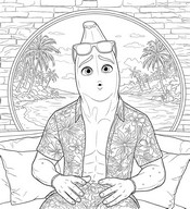 Art Therapy coloring page Bananito