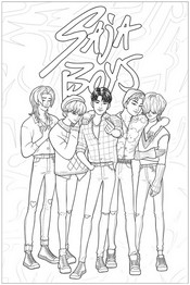 Coloriage anti-stress Saja Boys