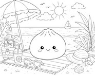Coloriage anti-stress L'été