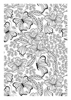 Art Therapy coloring page Butterflies