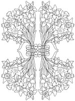 Art Therapy coloring page Flowers: Hyacinths 