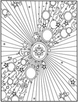Art Therapy coloring page Starry sky