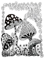 Coloriage anti-stress Ecureuil