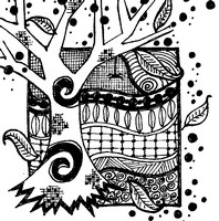 Coloriage anti-stress Automne