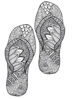 Ausmalen als Anti-Stress Flip-flops