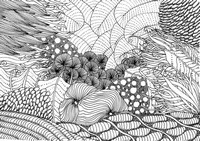 Art Therapy coloring page Sea bed