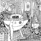 Art Therapy coloring page Sailboat