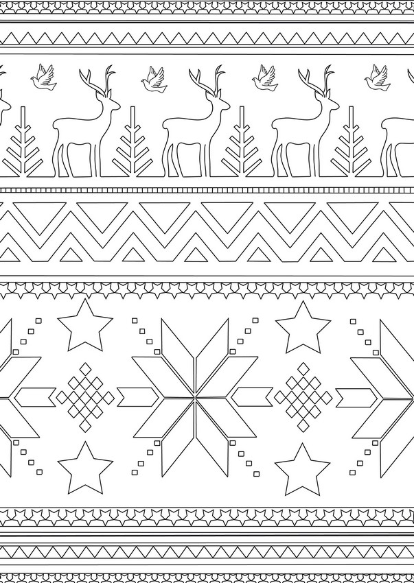 Art Therapy coloring page Winter