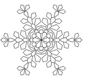 Coloriage anti-stress Flocon de neige