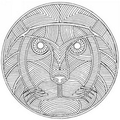 Art Therapy coloring page Lion