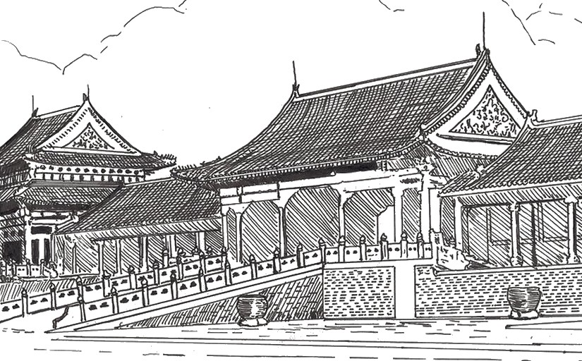 art therapy coloring page china  forbidden city 6