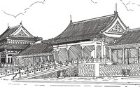 Dibujo para colorear relajante China