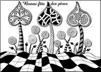 Coloriage anti-stress Fete des peres