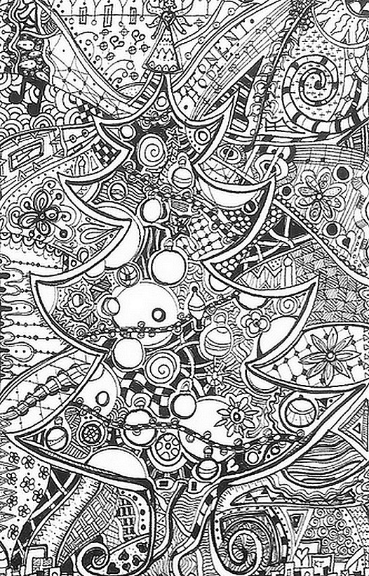 Coloriage anti-stress Noel : Noël 3