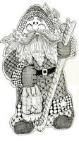 Art Therapy coloring page Santa Claus 