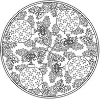 Art Therapy coloring page Mandala Christmas 