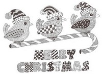 Art Therapy coloring page Merry Christmas