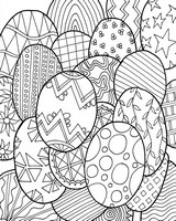 Coloriage anti-stress Oeufs de Pâques