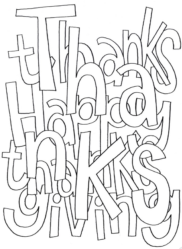 Anti-stress kleurplaten Thanksgiving