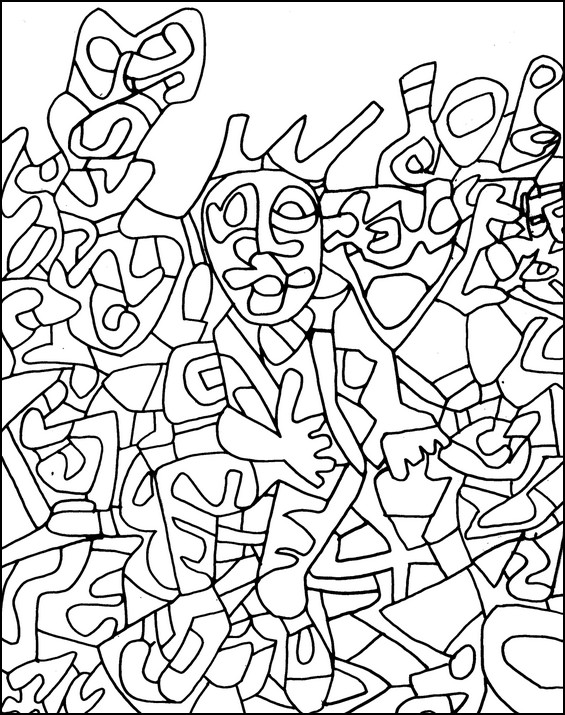 Jean Dubuffet: siedzącej człowiek
