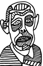 Kolorowanka Jean Dubuffet: Autoportret