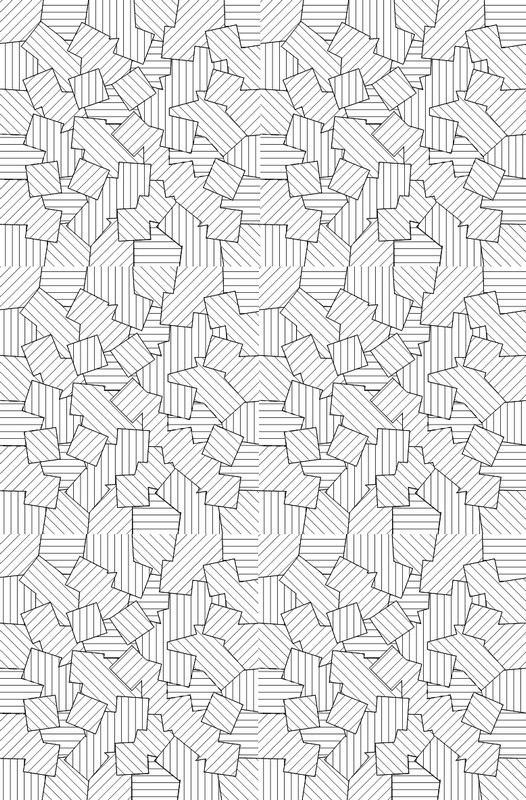 Dibujo para colorear relajante Patrones geometricos