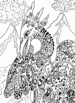 Art Therapy coloring page Phoenix