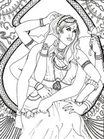 Art Therapy coloring page Hindu Goddess