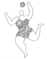 Art Therapy coloring page Volleyball