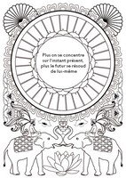 Coloriage anti-stress Plus on se concentre sur l'instant présent, plus le futur se résoud...