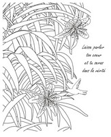 Coloriage anti-stress Laisse parler ton coeur et tu seras dans la vérité.