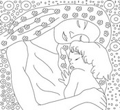 Coloriage anti-stress Mère à l'enfant